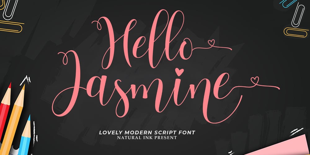 Hello Jasmine font