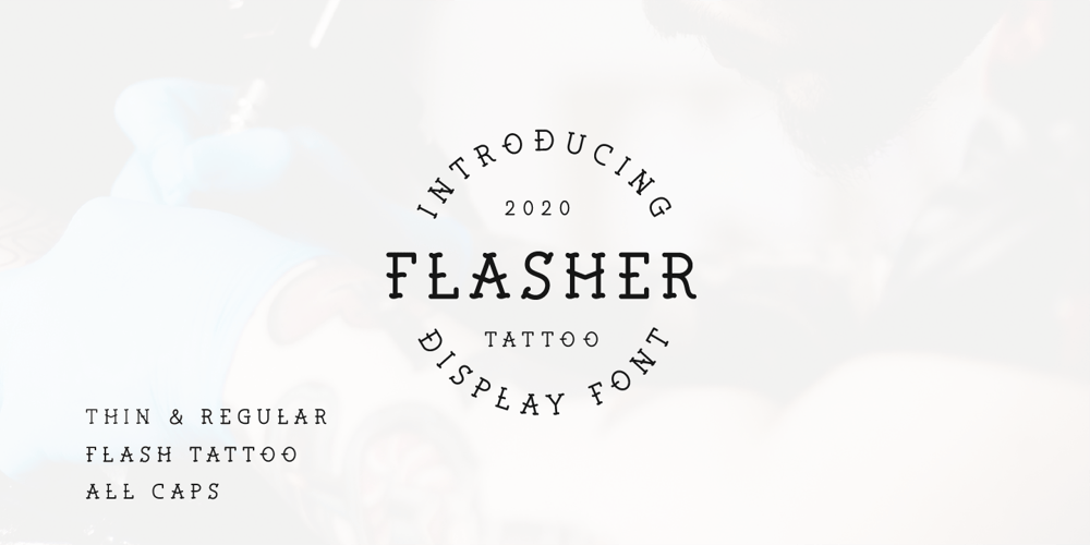 Flasher font