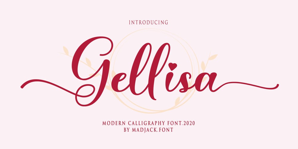 Gellisa Script font