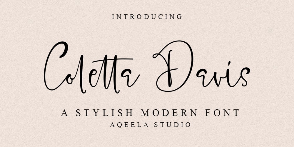 Coletta Davis font