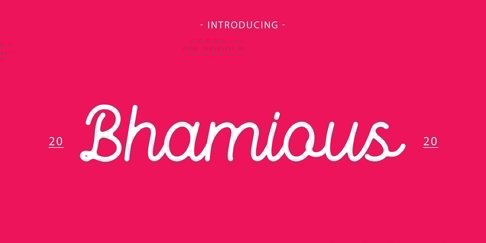 Bhamious font