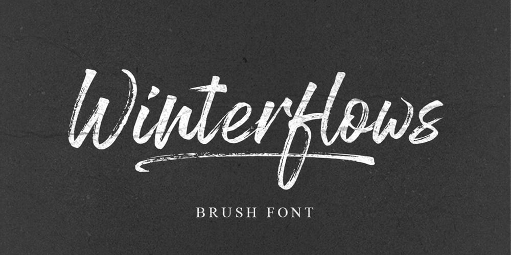 Winterflows font