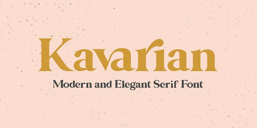Kavarian Serif font