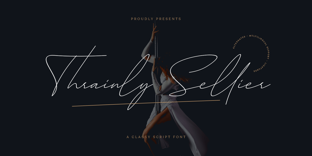 Thrainly Sellier font