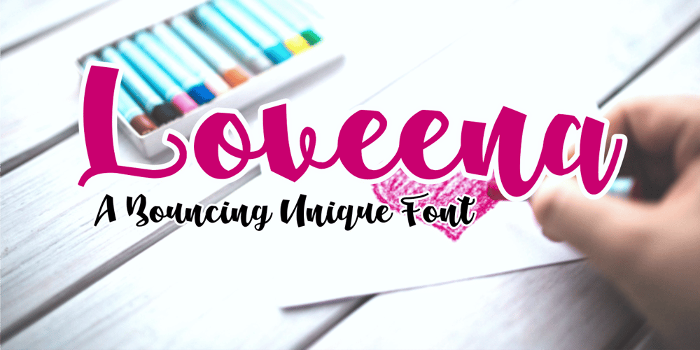 Loveena font