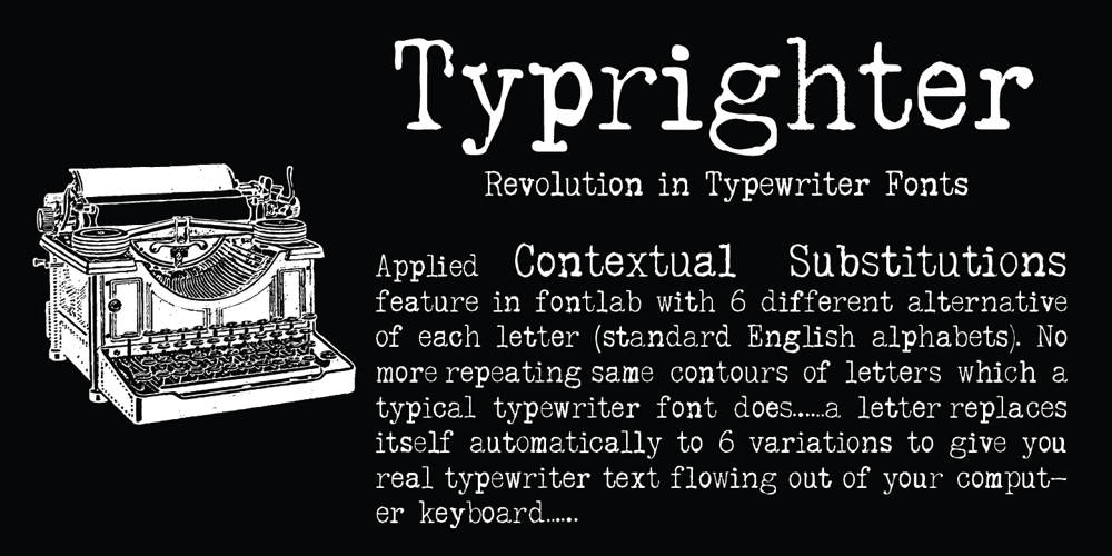 Typrighter V1 font