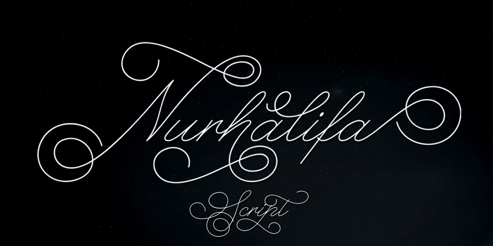 Nurhalifa Script font