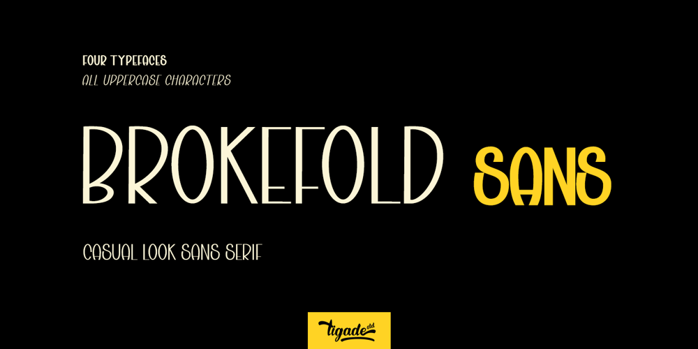 Brokefold Sans font
