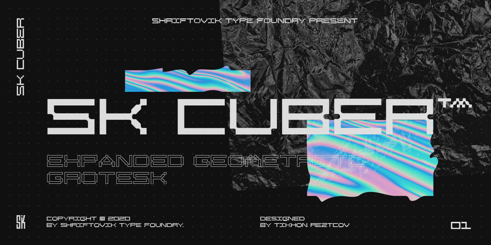 SK Cuber font