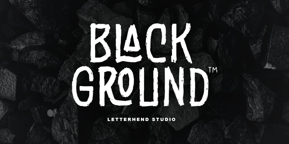 Black Ground font
