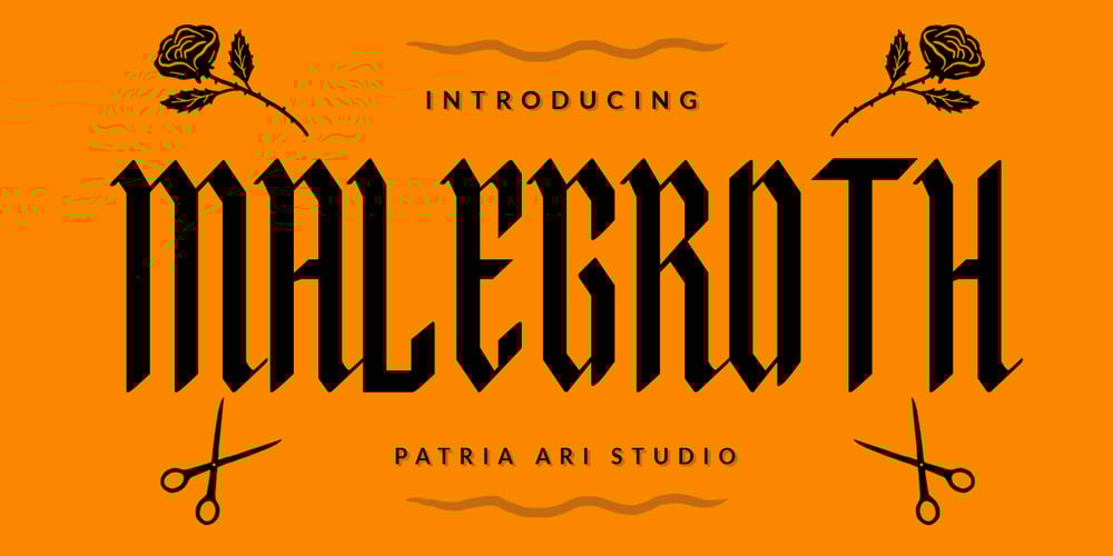 Malegroth font