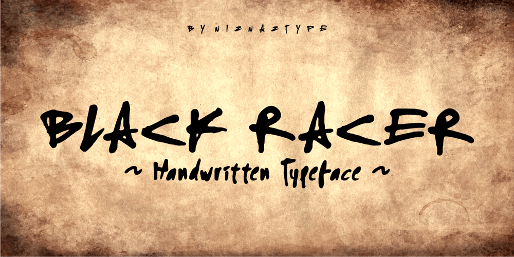 Black Racer font