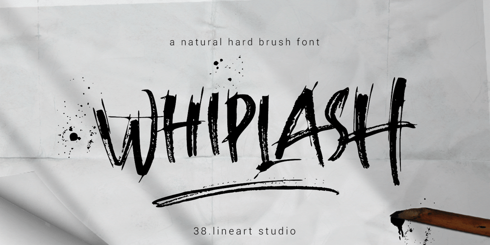 Whiplash font