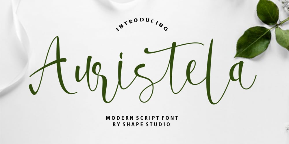 Auristela Script font