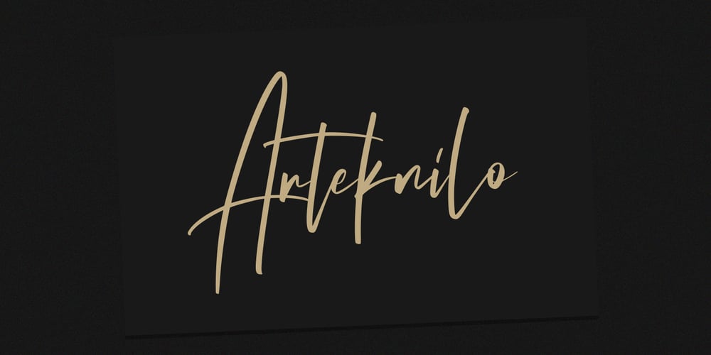 Arteknilo font