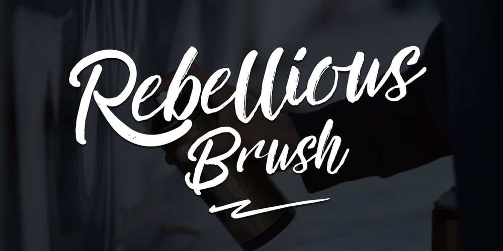 Rebellious Brush font