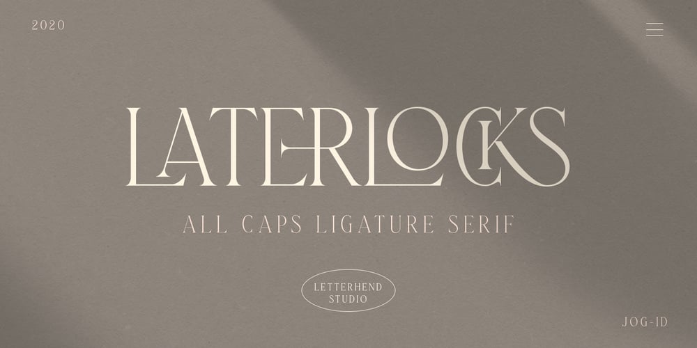 Laterlocks font