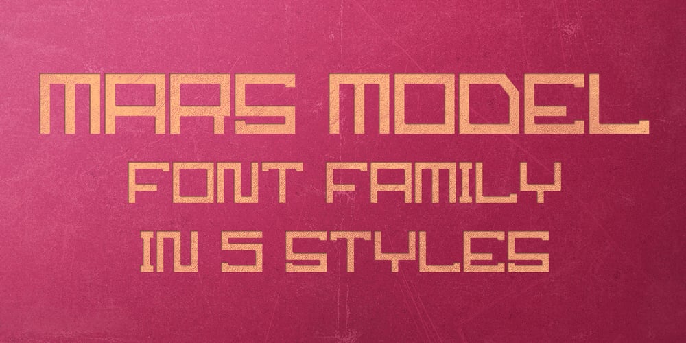 Mars Model font