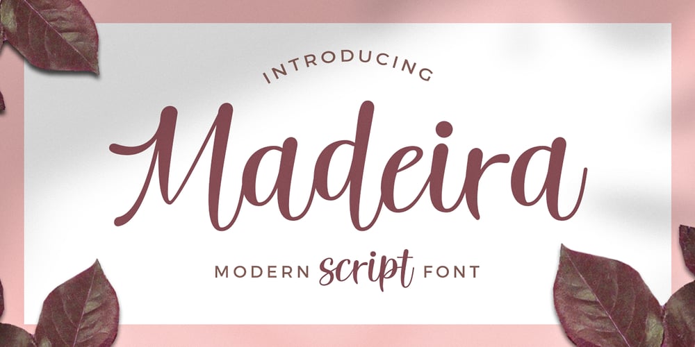 Madeira Script font