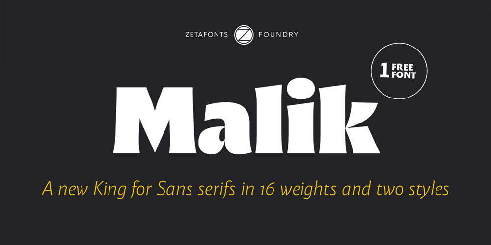 Malik font