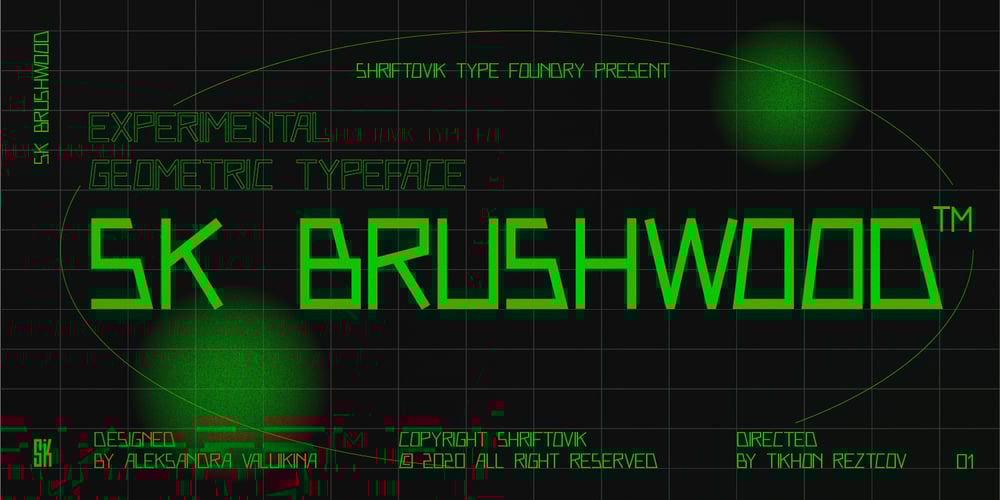 SK Brushwood font