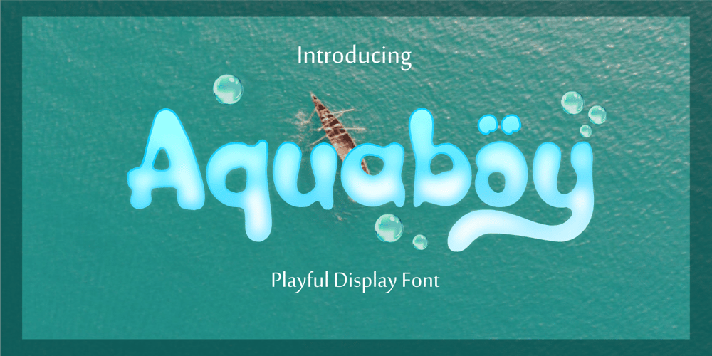 Aquaboy font