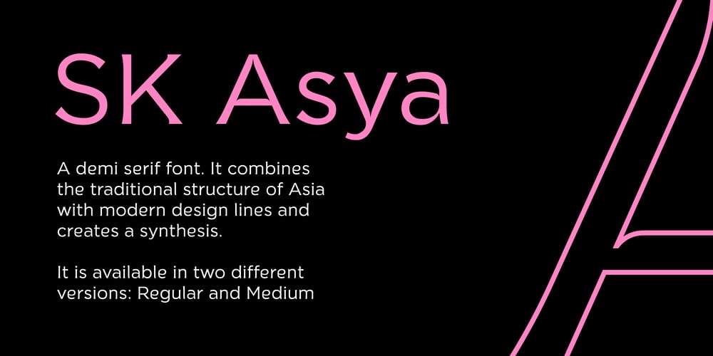 SK Asya font