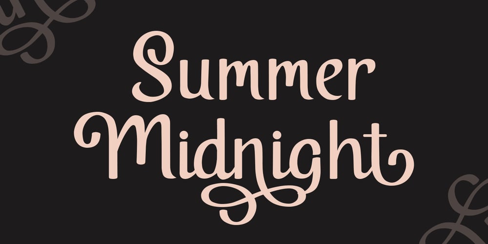 Summer Midnight font