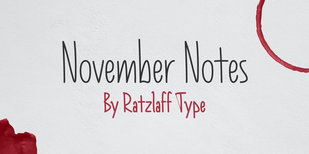 November Notes font