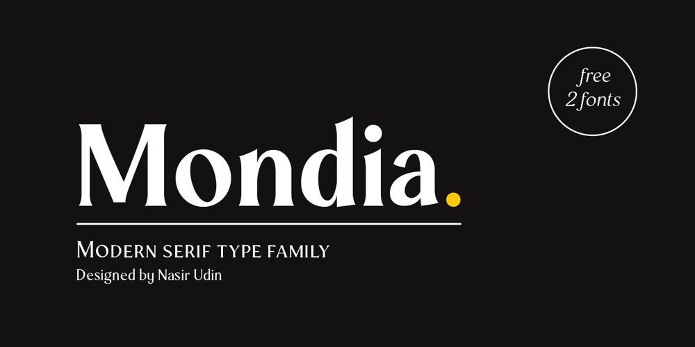 Mondia font