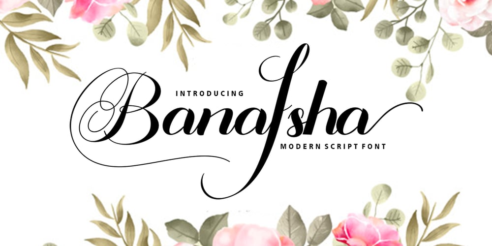 Banafsha Script font