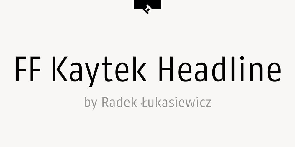 FF Kaytek Headline font