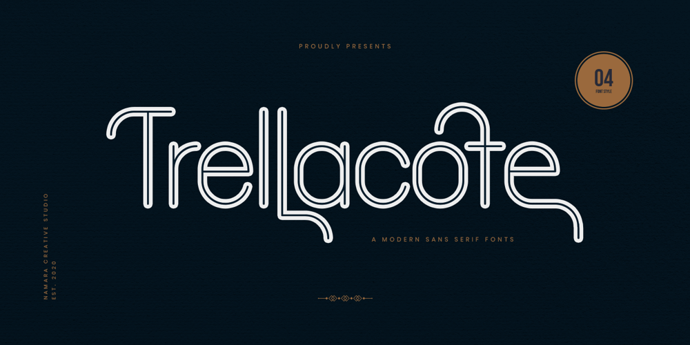 Trellacote font