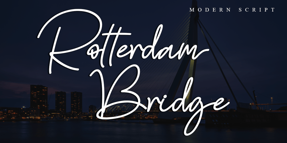 Rotterdam Bridge font