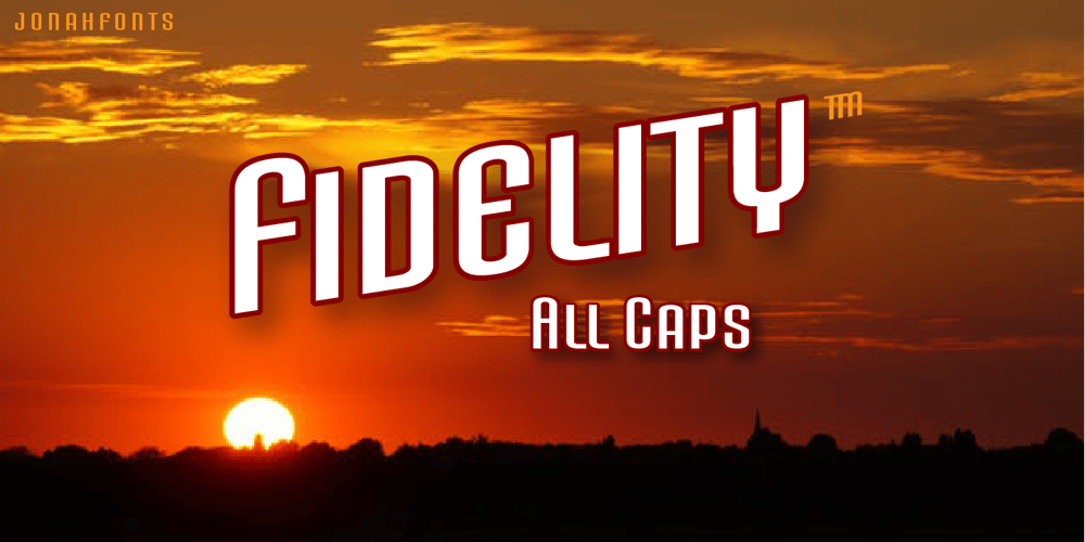 Fidelity Caps font