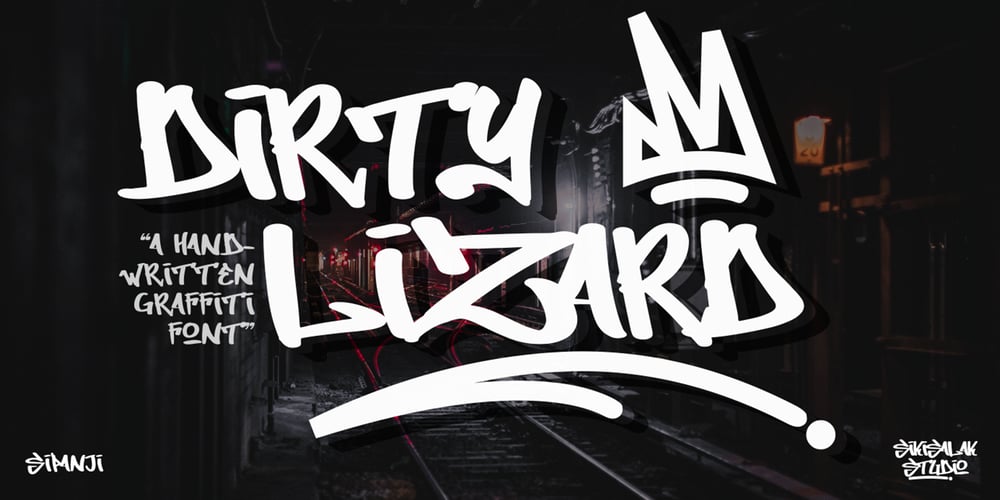 Dirty Lizard font