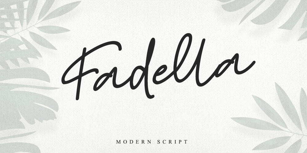 Fadella font