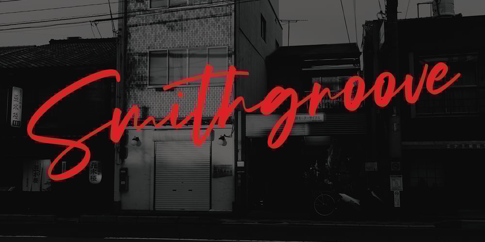 Smithgroove font
