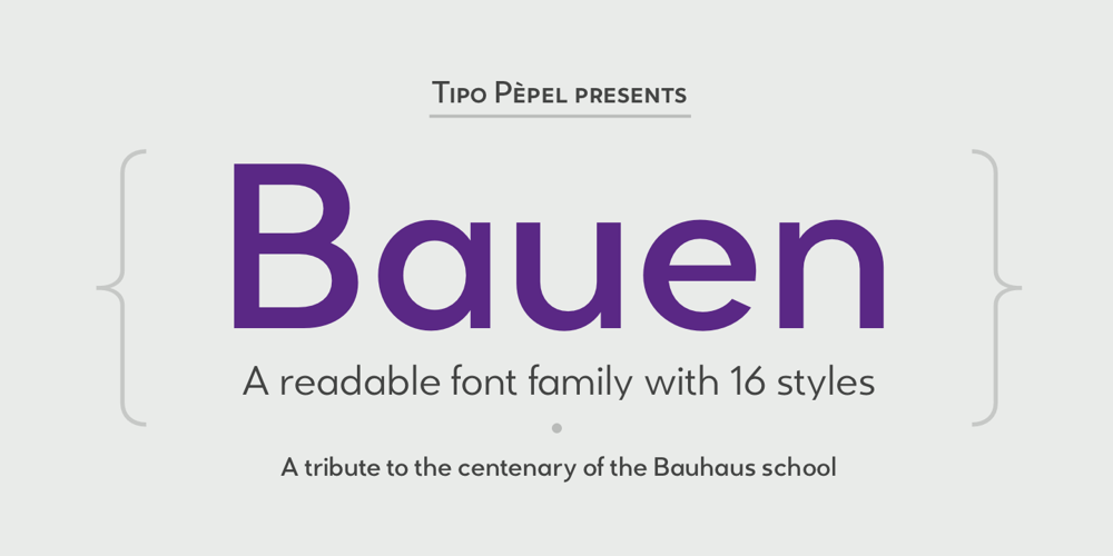 Bauen font