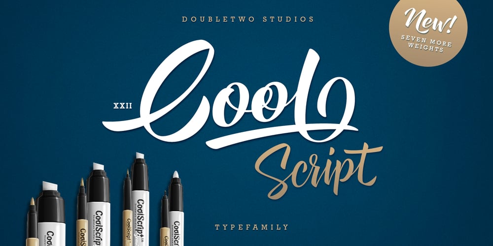 XXII CoolScript font