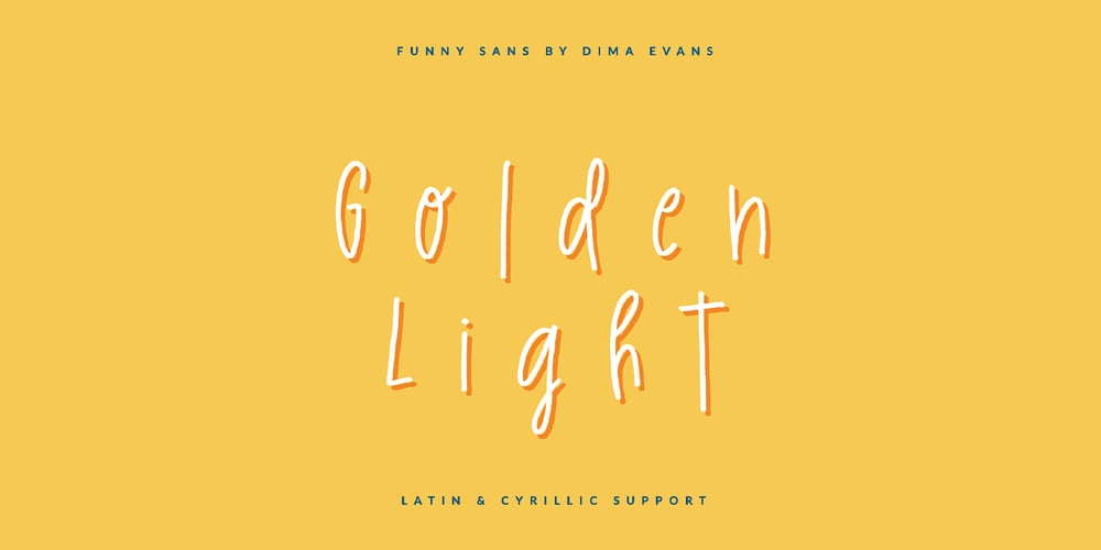 Golden Light font