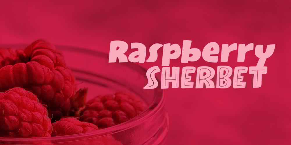 Raspberry Sherbet font