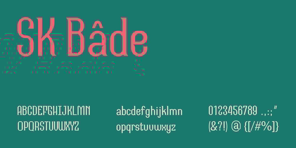 SK Bade font