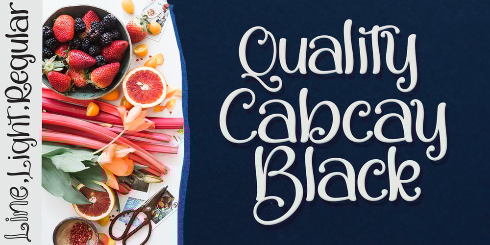 Quality Capcay Black Light font
