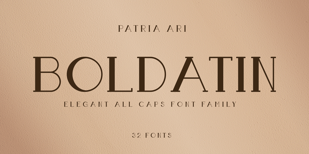 Boldatin font