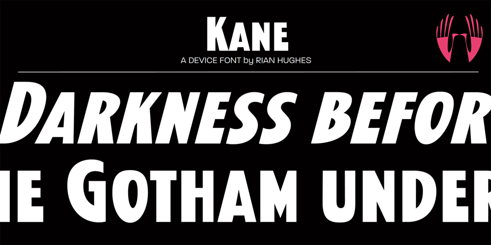 Kane font