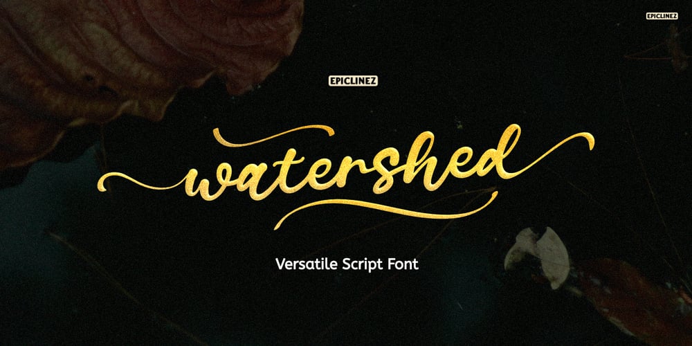 Watershed font