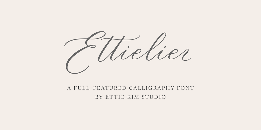 Ettielier font