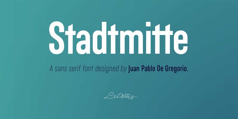 Stadtmitte font