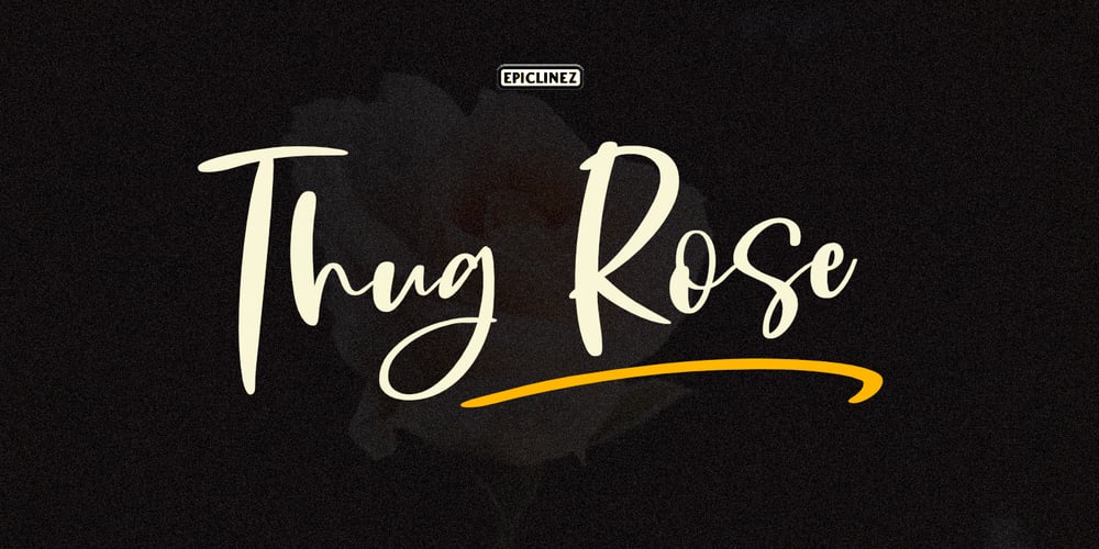 Thug Rose font